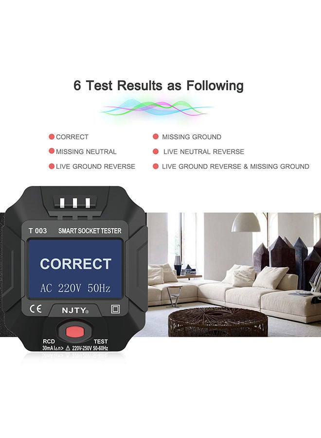 Loquat UK Plug Socket Outlet Black 7.50X6.50X7.50cm - Image 3