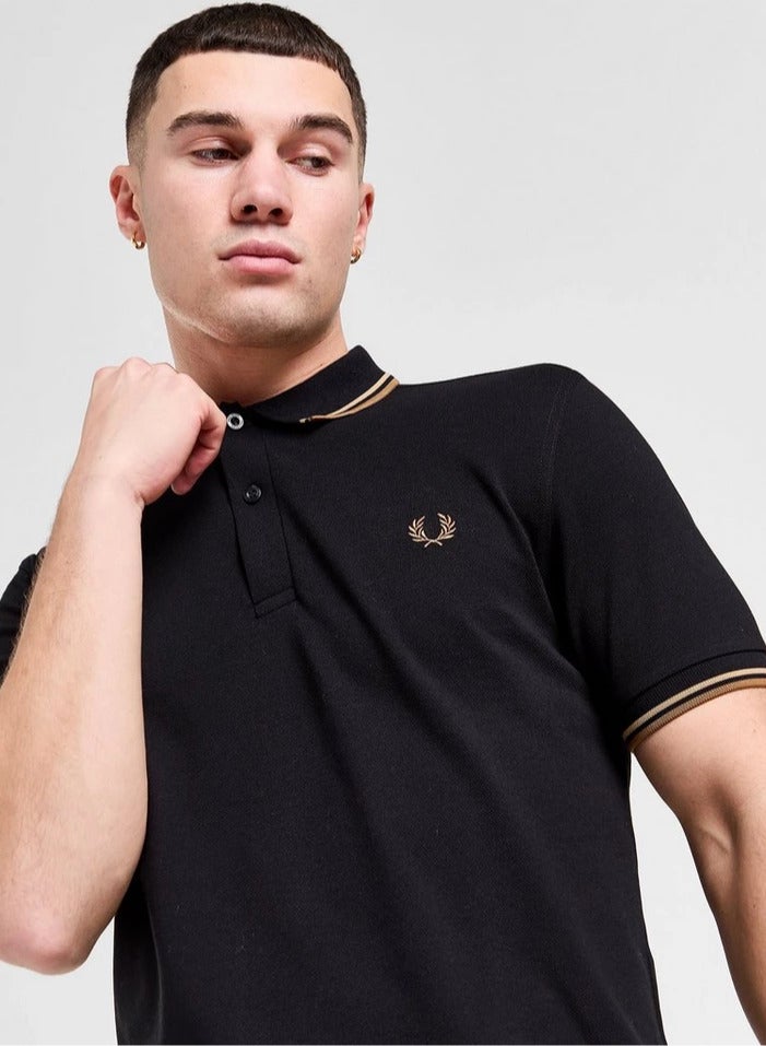FRED PERRY Essential Logo Printed Polo Shirt - Image 2