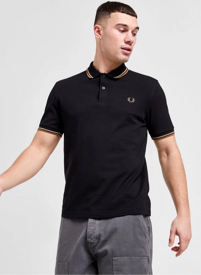 FRED PERRY Essential Logo Printed Polo Shirt - Image 3