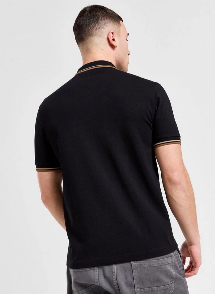 FRED PERRY Essential Logo Printed Polo Shirt - Image 4