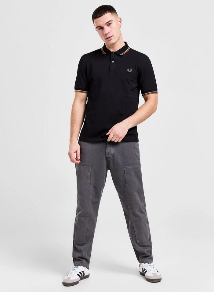 FRED PERRY Essential Logo Printed Polo Shirt - Image 5