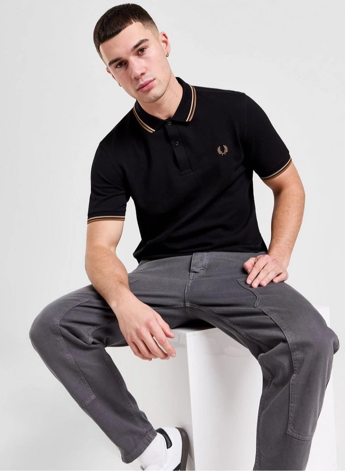 FRED PERRY Essential Logo Printed Polo Shirt - Image 1