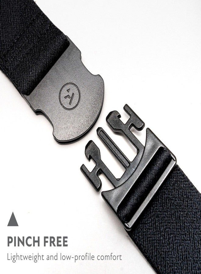 Arcade The Original Unisex Adventure Belt, Heavy Duty Elastic Webbing, Non-Metal Travel Friendly Buckle, Midnighter Black - Image 2