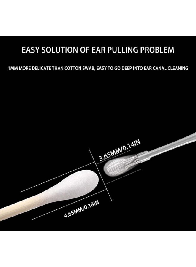 Generic Ear Wax Remover Kit Earwax Cleaner Tool Set 6-in-1 Ear Cleaner Reusable Ear Pick Tools Earwax Removal Kit with Storage Bag for Children & Adults  - Image 3