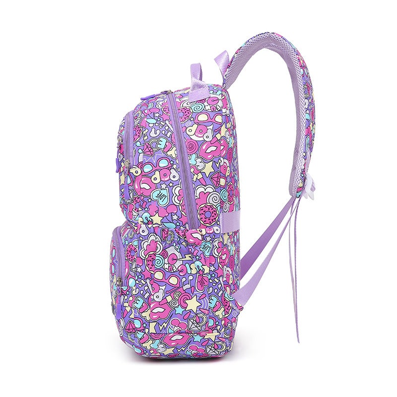 3-Piece Cartoon School Backpack with Lunch Bag and Pencil Case - Image 3
