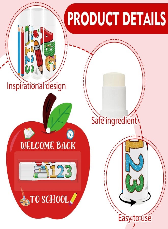Nlicrst 30 Pack Back To School Lip Balm Bulk Moisturizing Natural Lip Balms for Dry Cracked, Goodie Bag fillers, Party Supplies Gifts for Teacher Classroom Favors - Image 3