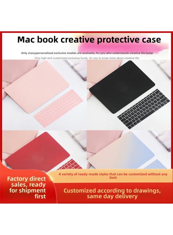 For Apple Protective Case Notebook Case Macbook Protective Case Matte Transparent Pro Protective Case-Color:Dark Blue-Applicable Models:13.3pro (a1278) Frosted (hollow) - Image 2