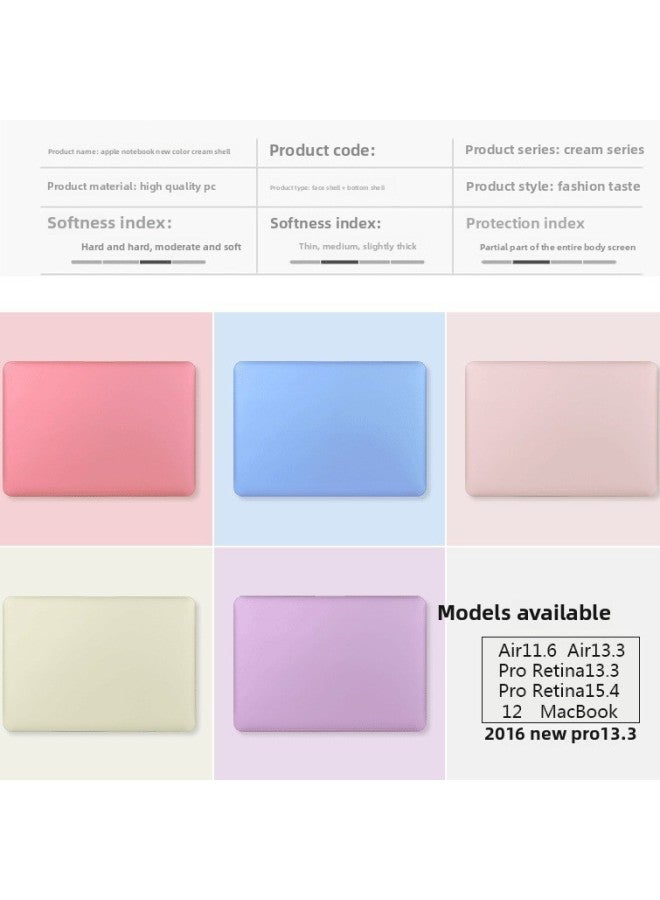 For Apple Protective Case Notebook Case Macbook Protective Case Matte Transparent Pro Protective Case-Color:Dark Blue-Applicable Models:13.3pro (a1278) Frosted (hollow) - Image 3