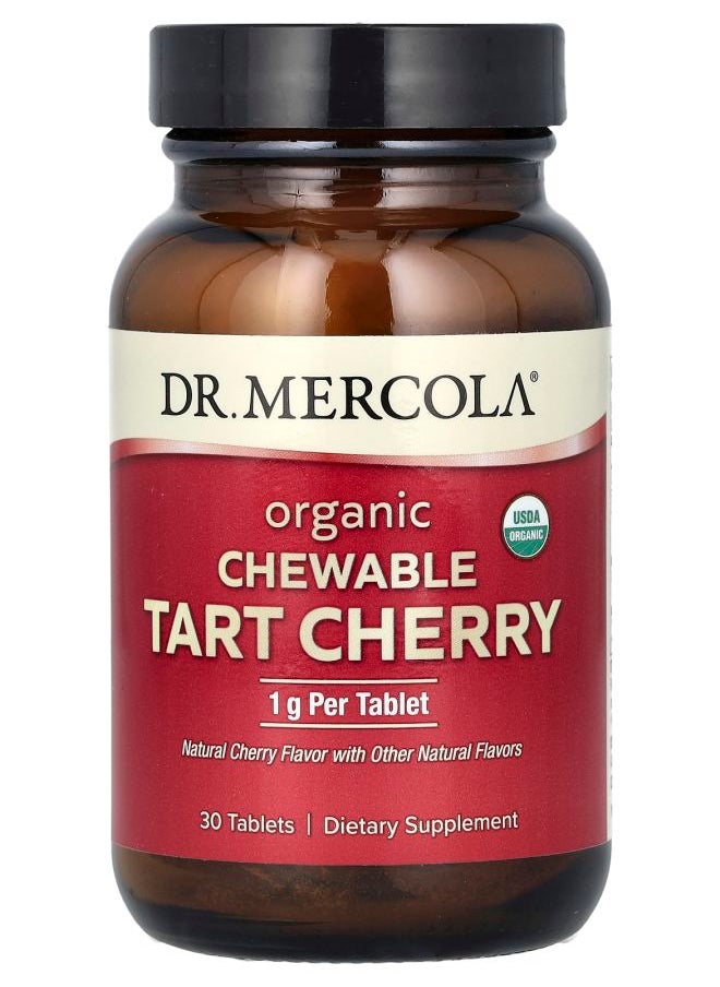 Dr. Mercola - Organic Chewable Tart Cherry 1 g 30 Tablets - Image 1