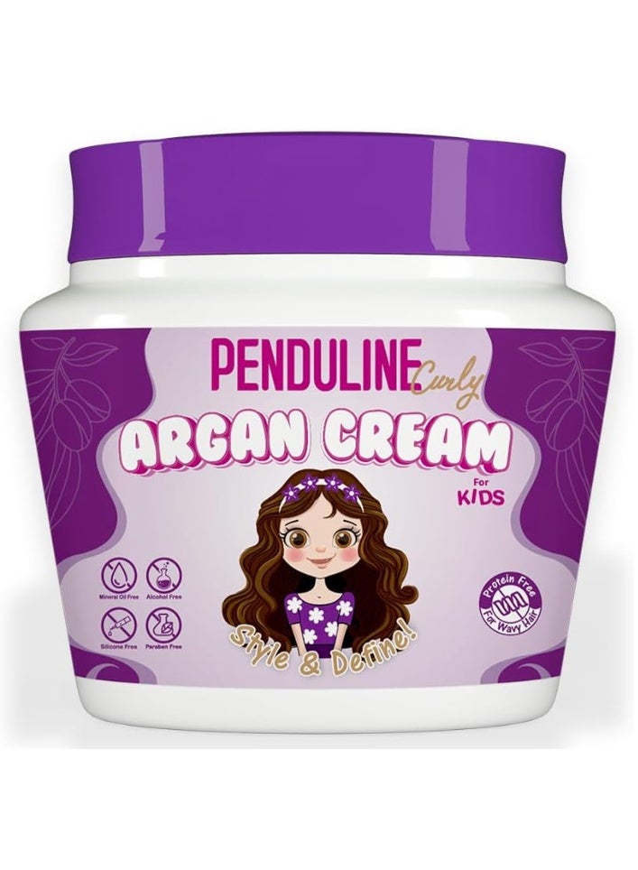 بيندولين كريم شعر للأطفال | زيت الأرجان وزيت المشمش | للشعر المموج والمجعد | (150 مل) - Image 1