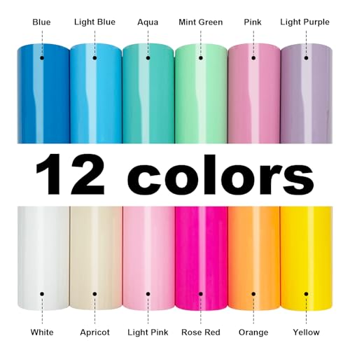 DUEUIOE 12Pcs DUEUIOE Puff Vinyl Heat Transfer 12x10Inch Puff Vinyl Heat Transfer for Tshirts Sweatshirts Hats 3D Texture Puff Vinyl Ideal for HTV Craft Projects Easy to Use Puff Heat Transfer Vinyl - Image 3