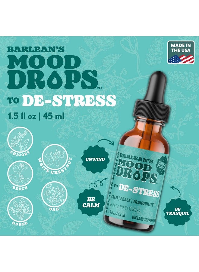 Barlean's Mood Booster Supplement, De-Stress Liquid Drop Supplements for Men and Women, Ashwagandha and L Theanine Extract, Adaptogen Herbs Drops, 1.5 oz - Image 2