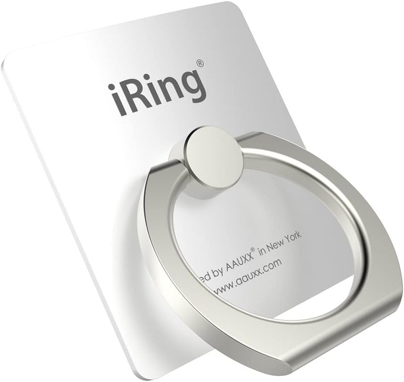 iRing Original, Made in Korea, Phone Ring Holder, Cell Phone Grip Stand, Compatible with iPhone, Galaxy, and Other Smartphones (White) - Image 1