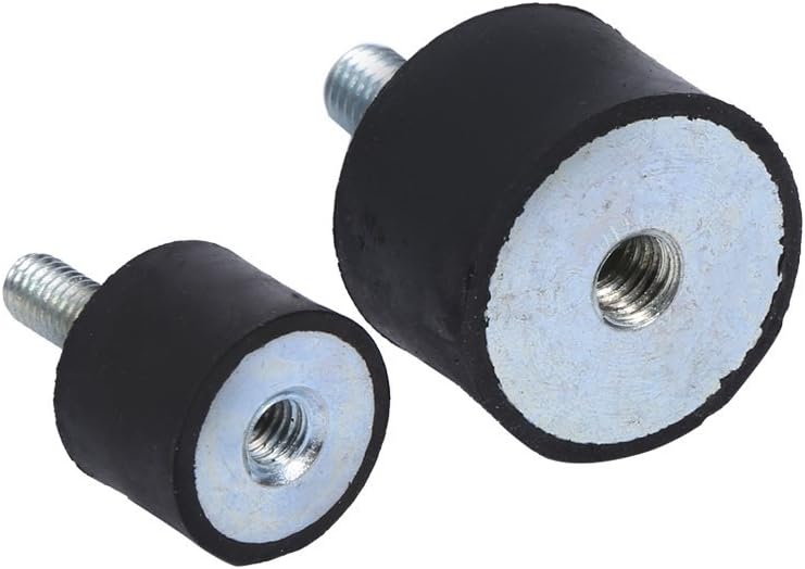 Keenso 4Pcs Rubber Isolators 304 M6, Rubber M6 Vibration Mount AntiVibration Boat Bobbins (VD20*15 M6*18) - Image 3