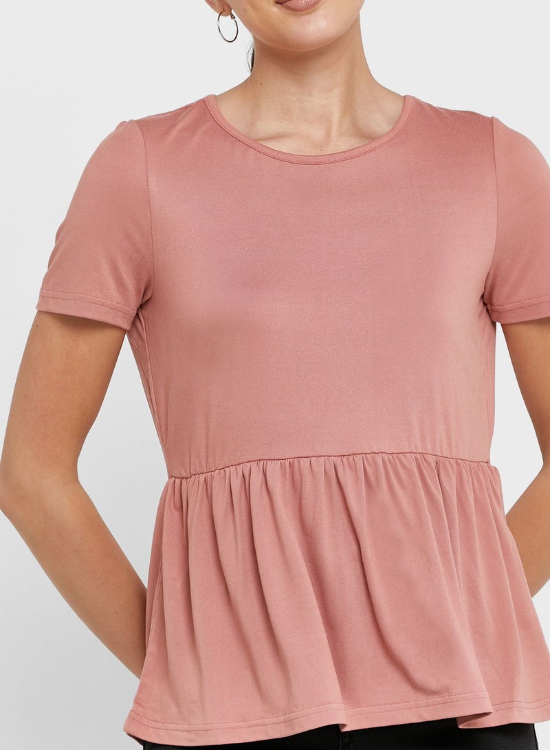 Peplum Hem Top