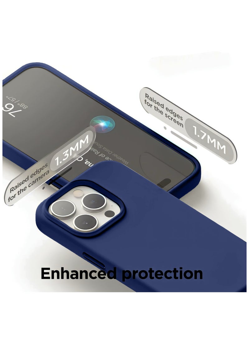 Mida iPhone 14 Pro Max Silicone Case Cover, full body protection case with a soft silky feel, shockproof cover with microfiber lining  - Image 3