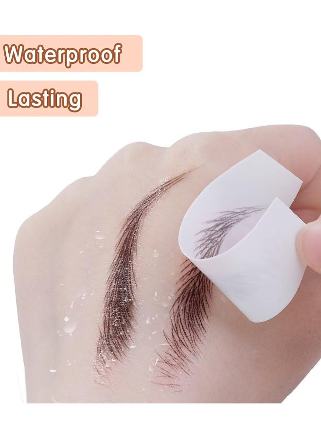 2 Sheets 4D Hair-Like Authentic Eyebrows Transfers Stickers Eyebrow Tattoo Stickers Eyebrow Suitable For Women And Girls Cosmetic Products Beauty Shaping Sticker - Image 4