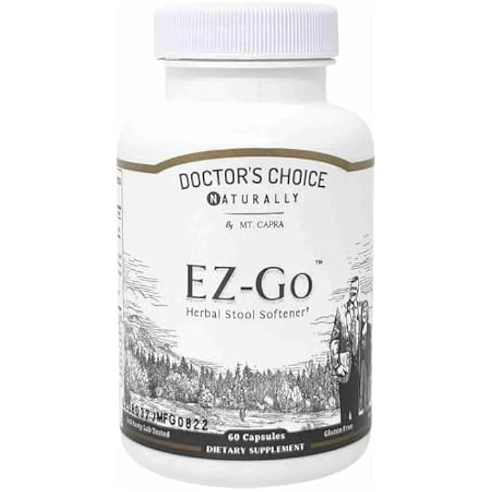 Mt Capra Mt. Capra EZ-Go Herbal Stool Softener | Non-Habit Forming, Gentle Elimination Support | Includes Cape Aloe Gel, Slippery Elm Bark, Marshmallow Root, Triphala, Magnesium and Rhubarb Root | 30 Servings - Image 1