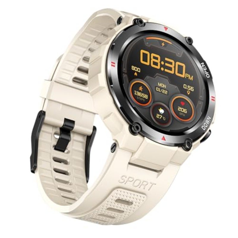 Aolon Smart Watch with Bluetooth Calling for Men Women HD Display Fitness Tracker Heart Rate Blood Oxygen Monitor Multi Sport Modes IP67 Waterproof Custom Watch Faces Gray - Image 1