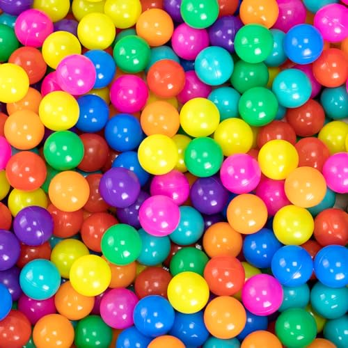 Markdang 170 PCS Ball Pit Balls 2122 Free Crush Proof Plastic Ball for Baby and Toddler 8 Bright Colors with Zip Storage BagBaby Pool Water ToysKiddie Pool - Image 1