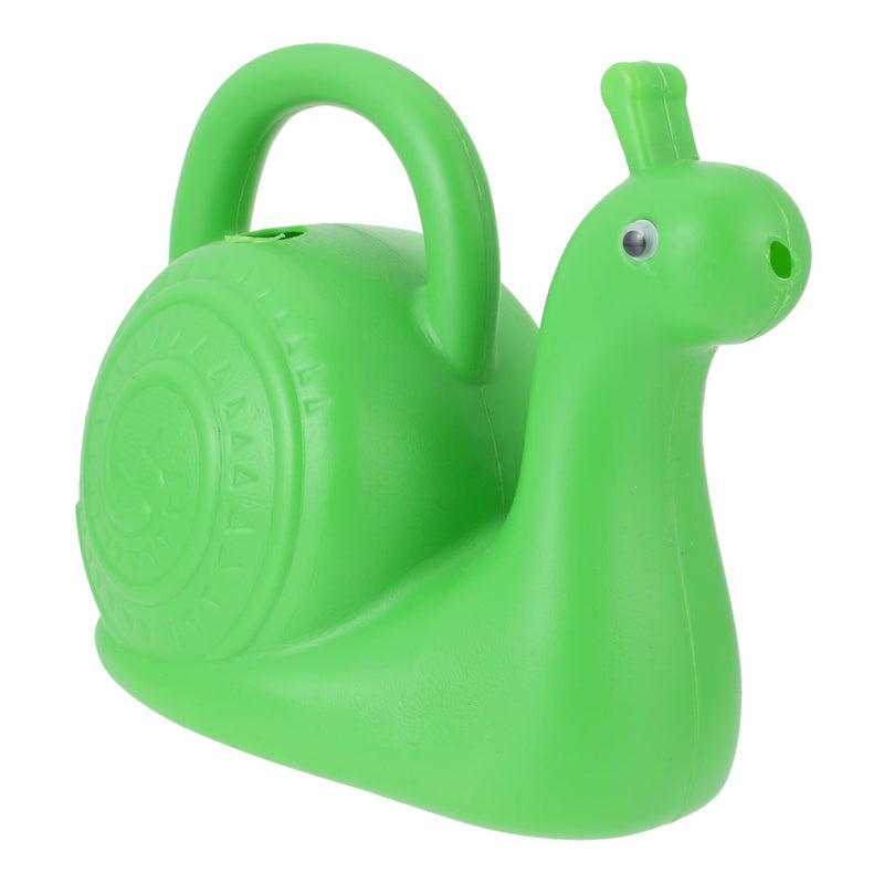 Kids Watering Can With Snail Sprinkler Head Cartoon Design Green For Gardening - Image 2
