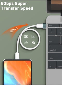 LDNIO USB C to USB 3.0 Adapter USB C Female to USB Male Adapter USB C 3.1 Adapter 5Gbps for MacBook Pro 2018/2017 iPad Pro 2020/2018 Galaxy Note20 Laptops Chargers  - Image 2