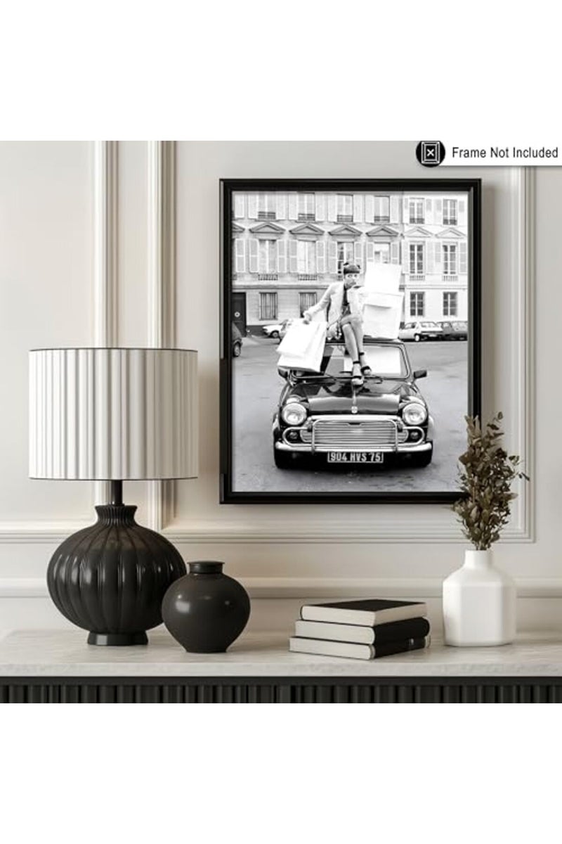 Poster Master ALAYRA Poster Master Fashion Poster - Shopping in Paris Print - Fashion Photography Art - Glam Gift for Her, Women, Fashionista, Designer Fans - Chic Decor for Home, Office, Bedroom - 11x14 UNFRAMED Wall Art - Image 3