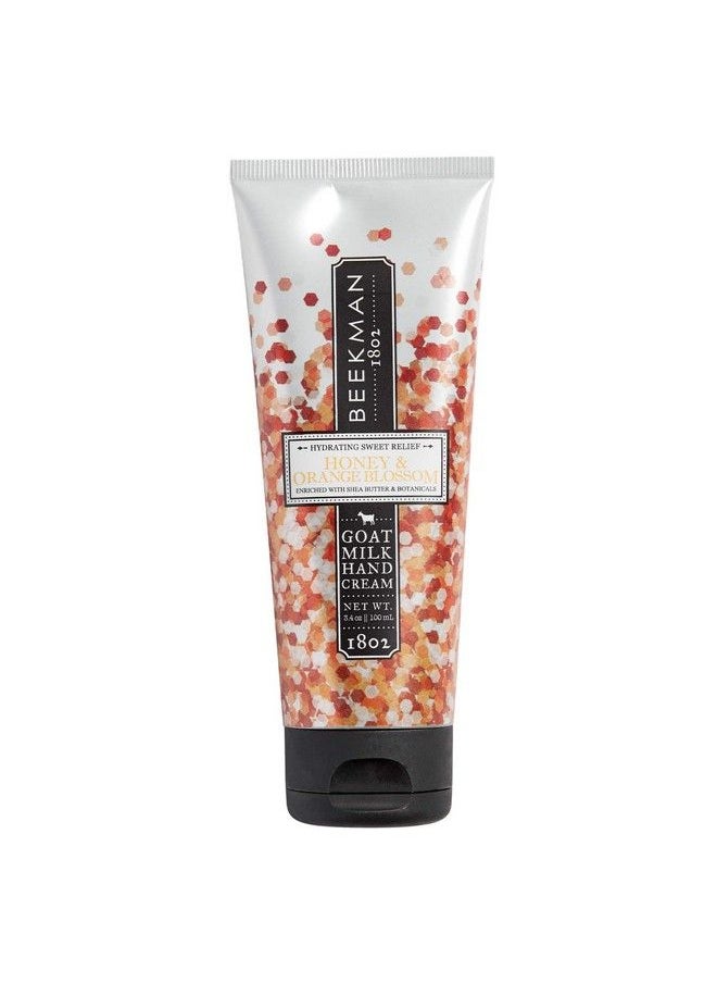 Beekman 1802 Hand Cream Honey & Orange Blossom Moisturizing & Hydrating Goat Milk Hand Lotion For Dry & Sensitive Skin Antiaging Hydration Goat Milk Hand Care 3.4 Oz  - Image 1