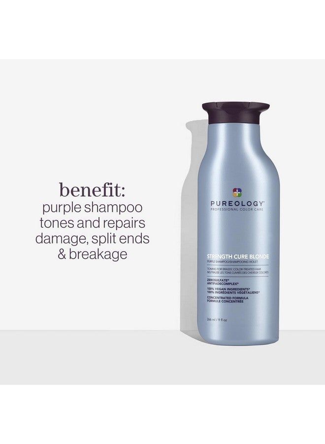 بيورولوجي شامبو سترينغث كيور بلوند بيربل للشعر الأشقر والخفيف، 9 أونصة سائلة - Image 3