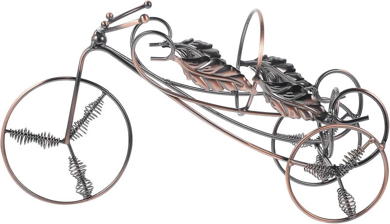 Metal Wine Display Rack Tabletop Bottle Stand Vintage Style Single Bottle Holder Sturdy Metal Wine Rack for Home Bar Decor and Party Use - Image 1