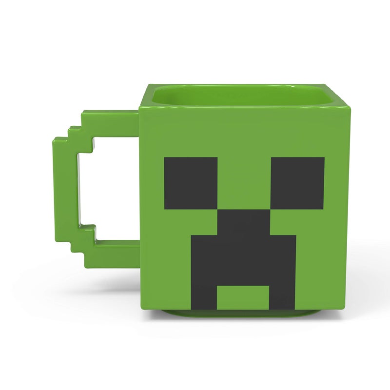Zak Designs Minecraft Creeper Unique 3D Character Sculpted Ceramic Coffee Mug Collectible Keepsake and Wonderful Coffee Mug 21oz Creeper BPAFree