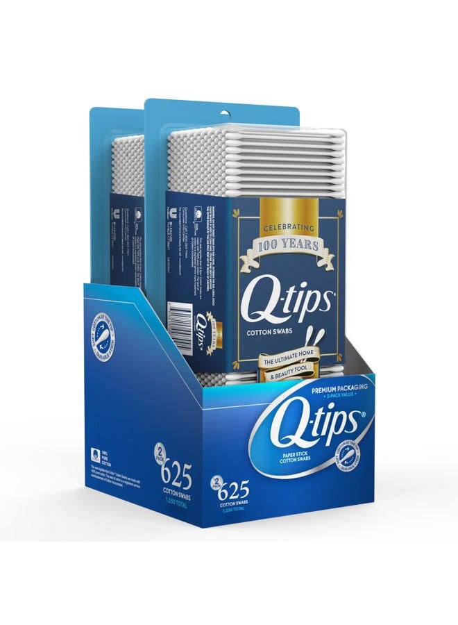 Q-tips Safety Swabs, Family Size, 625 ct (Pack of 2) - Image 1