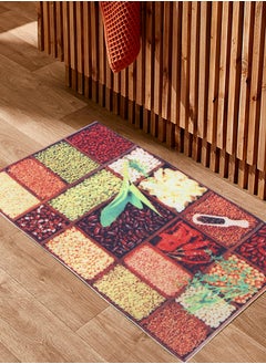 Status Contract 3D Printed Digital Spices For Kitchen/Home Door Floor Mat with Anti Slip Backing, 38 X 58 Cm  - Image 1