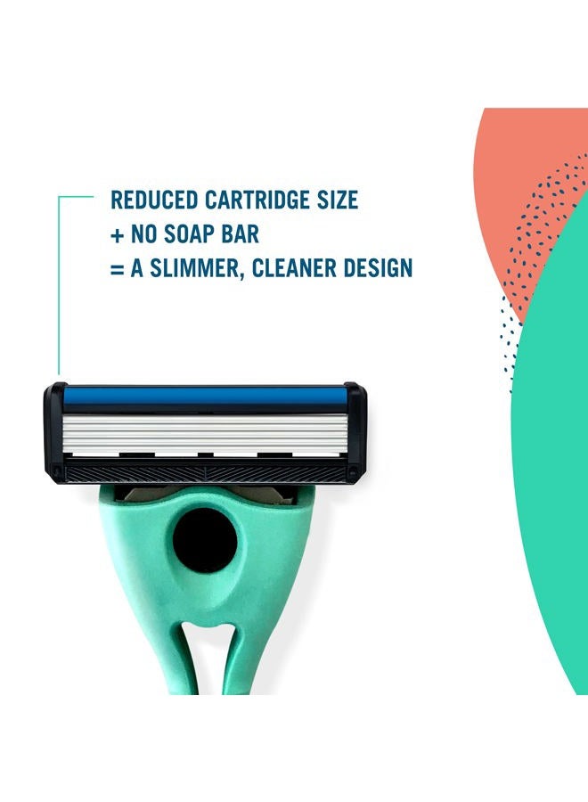 Preserve Shave 5 Five Blade Refillable Razor, Made from Recycled Materials, Navy Blue - Image 5