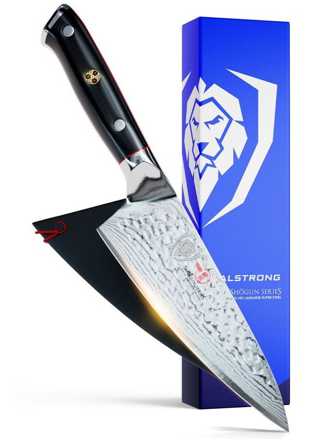Dalstrong Chef's Knife - Shogun Series - Damascus - Japanese AUS-10V Super Steel - Vacuum Treated (15cm X Chef Knife, Black) - Image 1