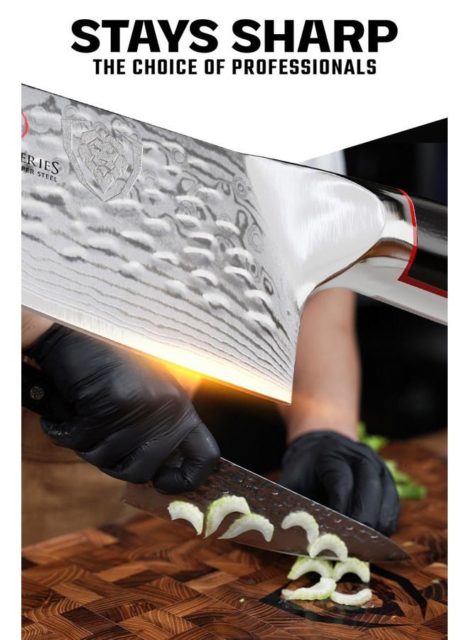 Dalstrong Chef's Knife - Shogun Series - Damascus - Japanese AUS-10V Super Steel - Vacuum Treated (15cm X Chef Knife, Black) - Image 2