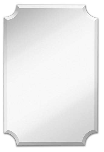 Quality Glass Glass Frameless Decorative Mirror for Wall Bathrooms in Home Decor 18 X 24 Inch Silver King QGFL017