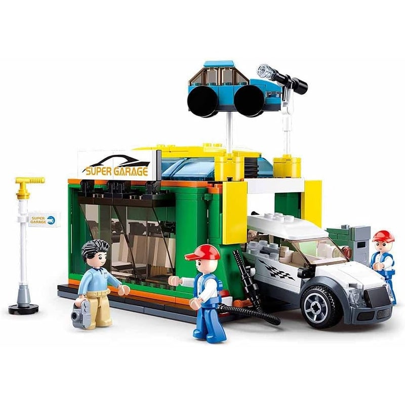 Sluban - Town City Scene Car Wash Bricks Set 323 Pieces - M38-B0759D - Image 2