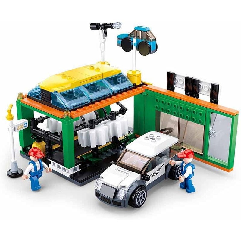 Sluban - Town City Scene Car Wash Bricks Set 323 Pieces - M38-B0759D - Image 3