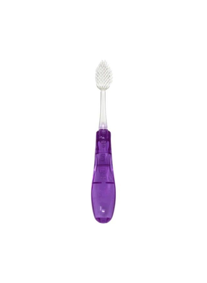 Radius Tour Travel Brush & Case with Replaceable Brush Head ADA Accepted Toothbrush Improve Gum Health - Purple - Pack of 1 - Image 3