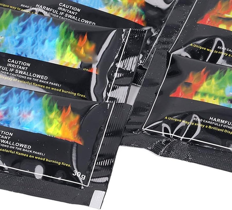 Fydun Cosmic Fire Color Packets 5PCS Long Lasting Color Changing Camping Powder 30g - Image 3