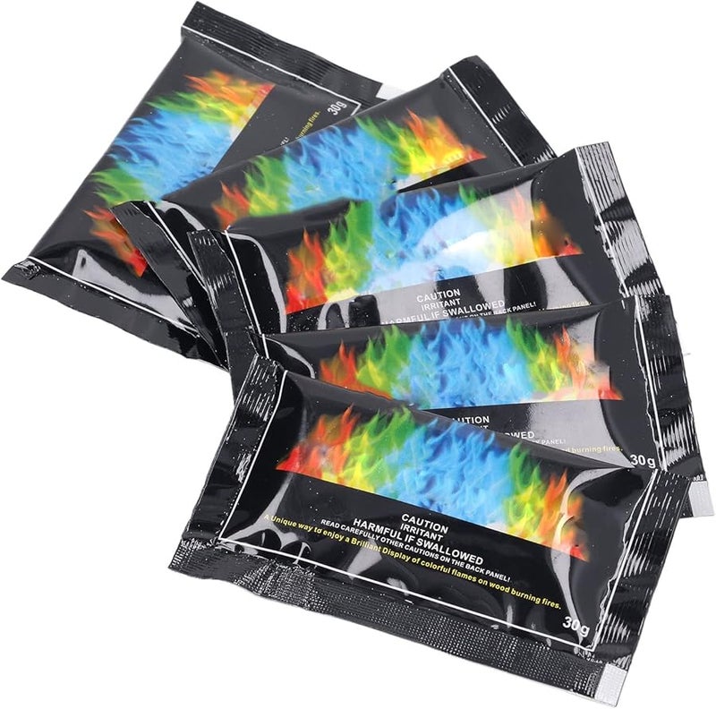 Fydun Cosmic Fire Color Packets 5PCS Long Lasting Color Changing Camping Powder 30g - Image 5