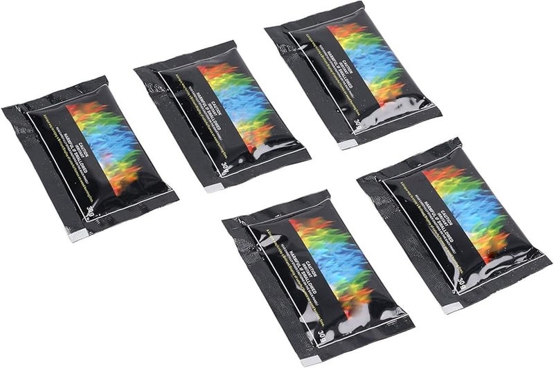 Fydun Cosmic Fire Color Packets 5PCS Long Lasting Color Changing Camping Powder 30g - Image 2