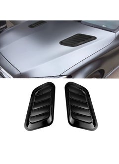 SYOSI SYOSI, Car Hood Sticker False Vents, 2pcs Universal Hood Decoration Air Vents for Car Hood Cover, Bonnet Vent Decal Air Intake Trim Cover  - Image 1
