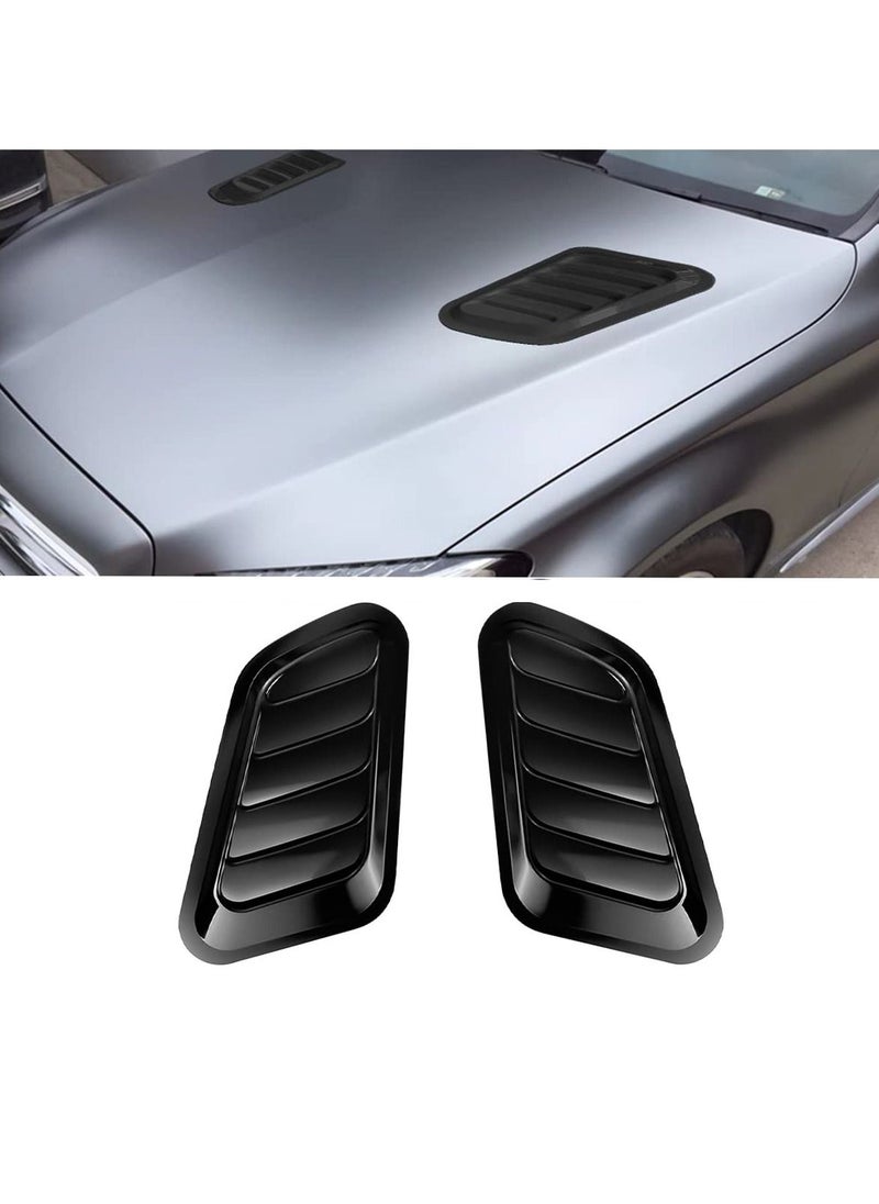SYOSI SYOSI, Car Hood Sticker False Vents, 2pcs Universal Hood Decoration Air Vents for Car Hood Cover, Bonnet Vent Decal Air Intake Trim Cover  - Image 1