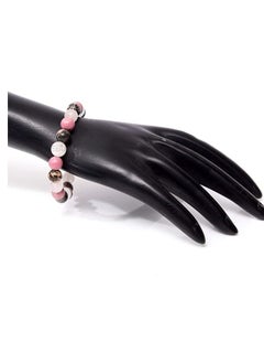 REBUY REBUY Rose Quartz Rhodonite Rhodocrosite Stone Bracelet Love Bracelet  - Image 3