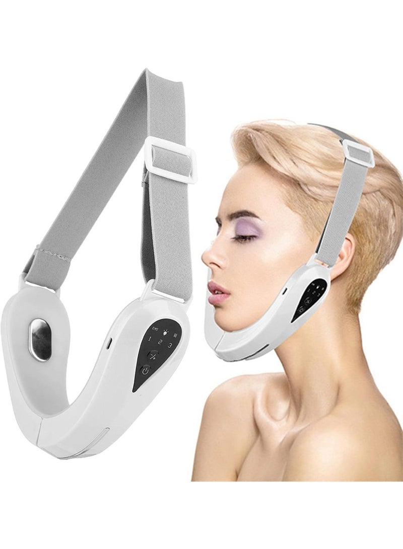Smart Electric V-Shaped Facial Massager, Face Lifting and Double Chin Reduction Device, Precision Facial Shaping Massager with V-Shape Face Lifting Strap, One Piece - Image 2