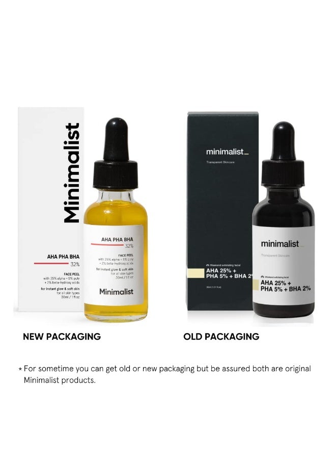 Minimalist 25% AHA + 2% BHA + 5% PHA Peeling Serum Solution for Glowing Skin, Smooth Texture & Pore Cleansing | AHA BHA PHA Peel Serum For Weekend Exfoliation | 30ml - Image 4