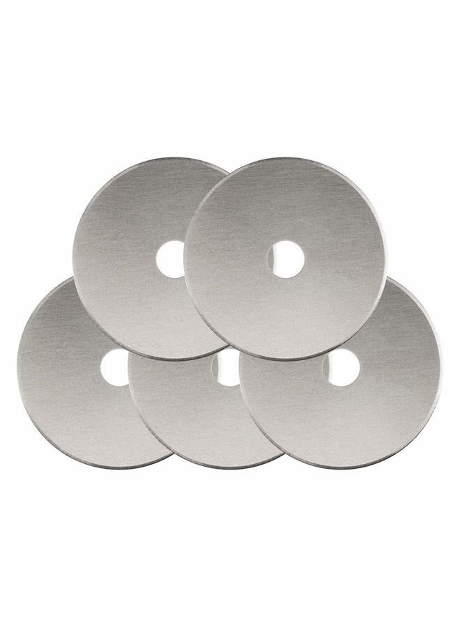 Perler Rotary Cutter 45mm Replacement Blades - 5-Pack - 45mm Stainless Steel Rotary Cutter Blade - Craft Supplies - Image 1