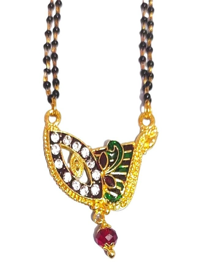 DeLegarde Gold Plated Traditional Mangalsutra Pendant Mala Necklace for Women - Image 1